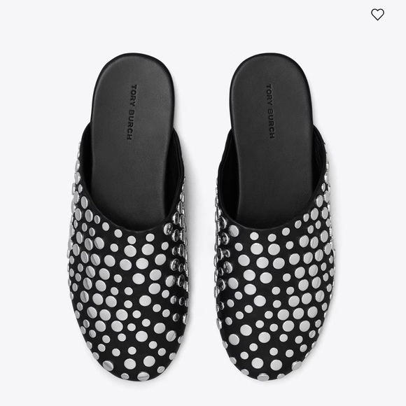 Tory Burch Black Studded Mules - Picture 4 of 9